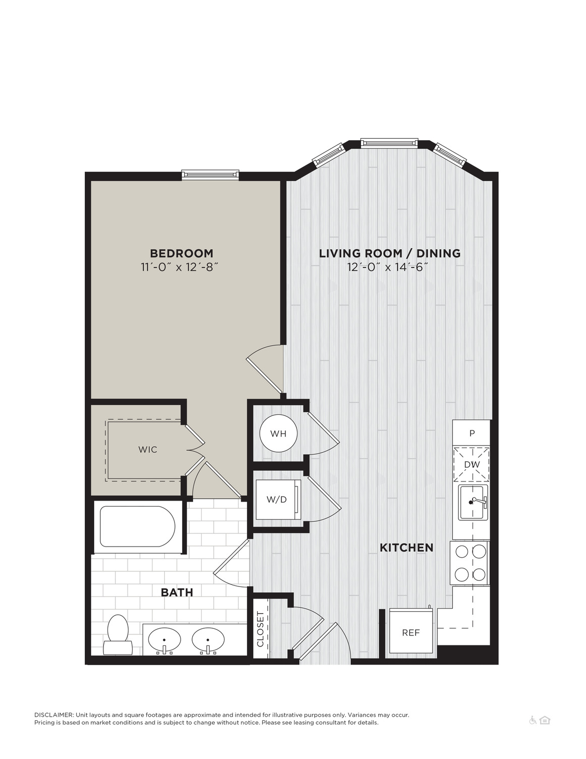 A1K floor plan