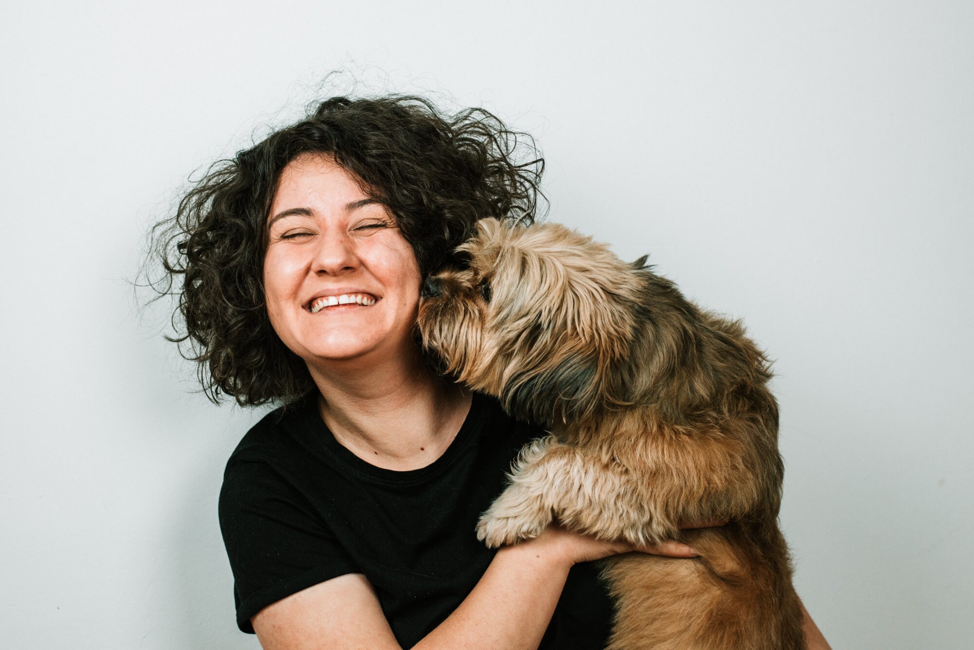 A woman and her dog